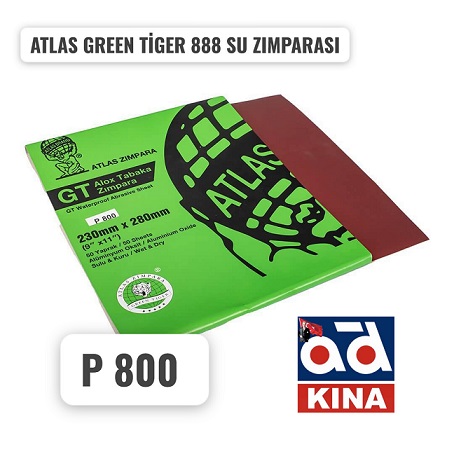 ATLAS GREEN TİGER 888 SU ZIMPARASI 230X280mm P800