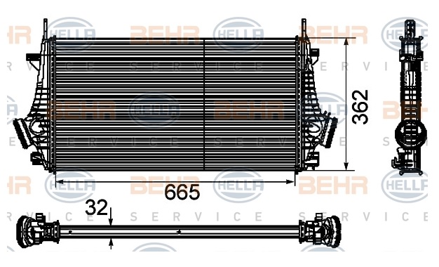 TURBO RADYATÖRÜ 8ML376746481 INSIGNIA 2.0 CDTI 1.6T 2.0T 2.0CDTI (08-)