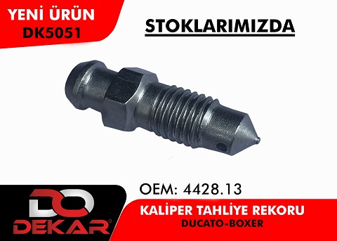 KALİPER TAHLİYE REKORU DK5051 DUCATO BOXER