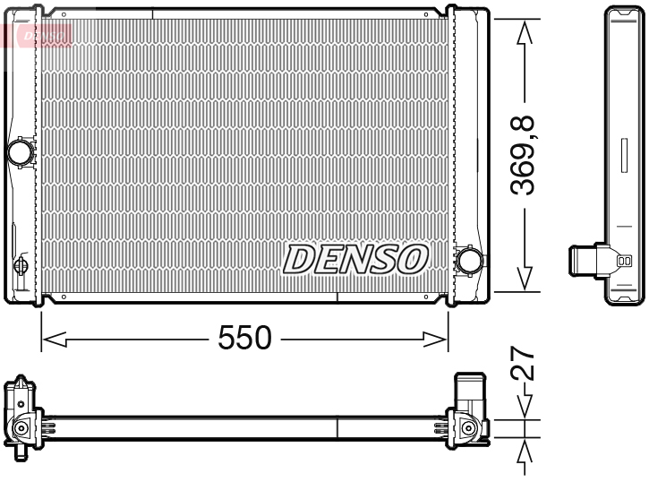 RADYATÖR DRM50123 COROLLA-AURIS (07 ) 1.4 D-4D