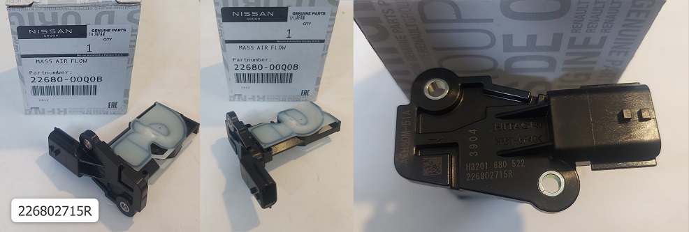 2268000Q0B HAVA DEBİMETRE DUSTER 1.5DCİ LODGY DOKKER SANDERO LOGAN CLIO 2268000Q0B HAVA DEBİMETRE DUSTER 1.5DCİ LODGY DOKKER SANDERO LOGAN CLIO