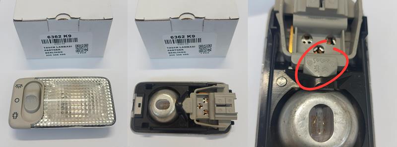 TAVAN LAMBASI AN691 P206 BERLINGO 4PİN TAVAN LAMBASI AN691 P206 BERLINGO 4PİN