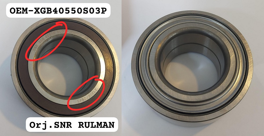 RULMAN ÖN TEKER XGB40550S03P MEGANE III 08=  CLIO IV (ABS Lİ)