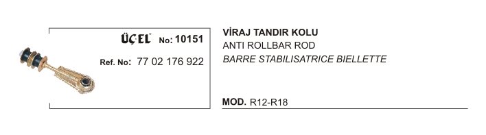 VİRAJ TANDIR KOLU 10151 R12 7702176922