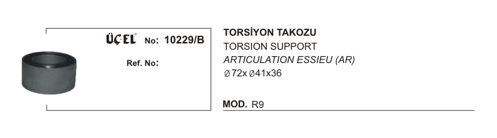 TORSİYON TAKOZU 10229B R9 (Q72XQ41X36)