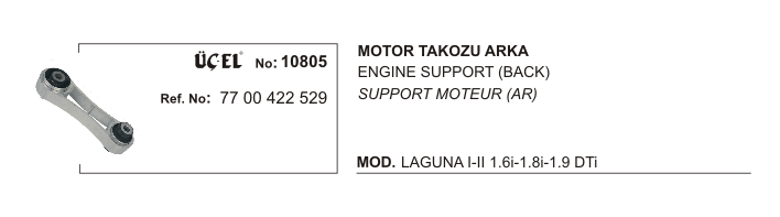 MOTOR TAKOZU ARKA 10805 LAGUNA-I-II 7700422529